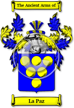 La Paz Family Crest Download (jpg) Legacy Series - 150 DPI
